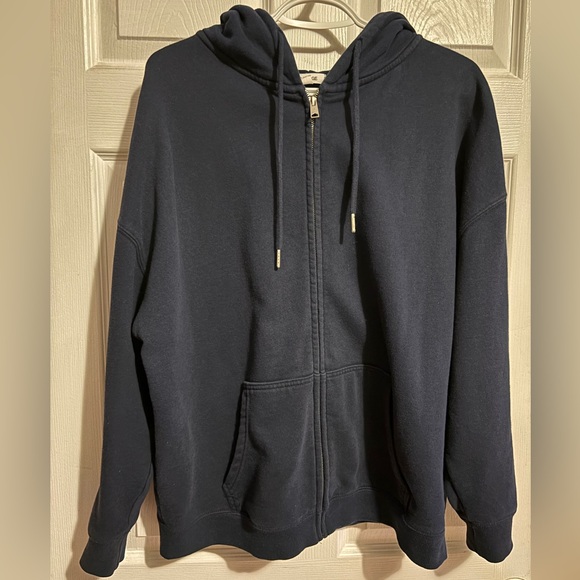 Garage Dark Blue Hoodie with Pockets - Picture 1 of 2